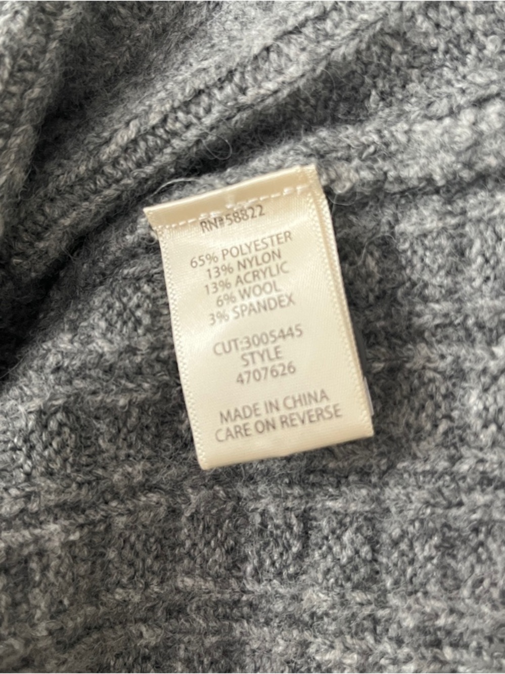 Max Studio Waffle Cardigan in Heathered Gray NEW - Picture 4 of 4